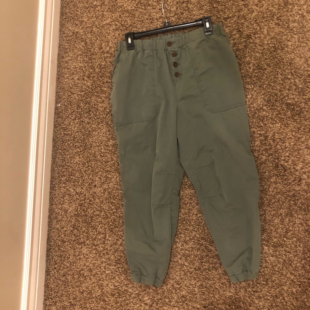 Free people green jogger pants